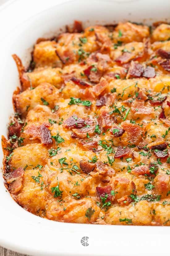 Cheesy Tater Tot Breakfast Bake 3