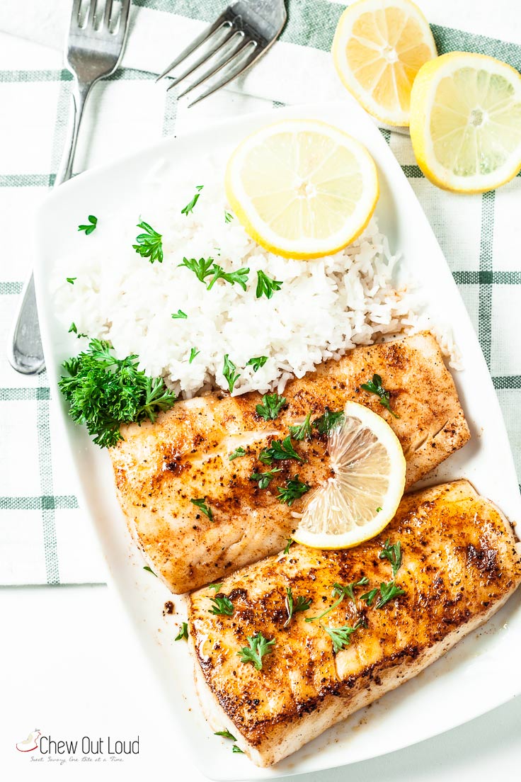 easy lemon butter fish in 20 minutes - chew out loud