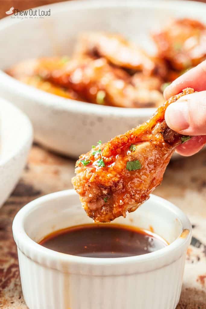 Honey Sriracha Buffalo Chicken Wings (Crispy Baked!) Chew Out Loud