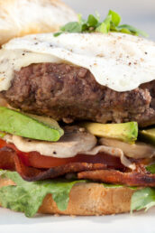 Egg Burger Roasted Garlic Mayo