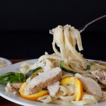 chicken zucchini fettuccine alfredo