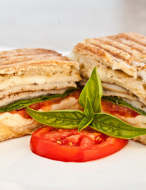 Mesquite Turkey Panini with Garlic Butter