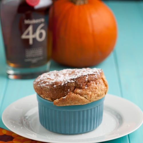Pumpkin Souffle with Molasses Bourbon