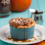 Pumpkin Souffle with Molasses Bourbon