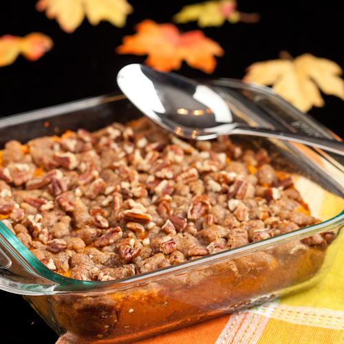 Sweet Potatoe Casserole with Brown Sugar Crumble