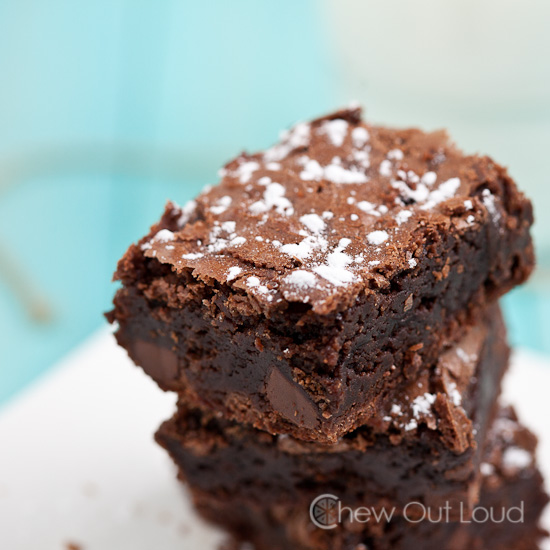 chewy triple chocolate brownies 4