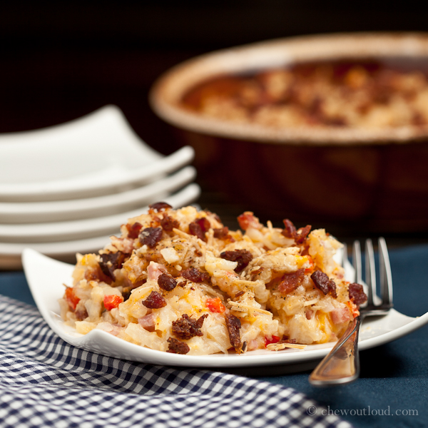 Cacerola de jamón y pan tostado 3'n Hash Brown Bake 3