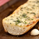 Cheesy Garlic Bread with Chopped Parsley