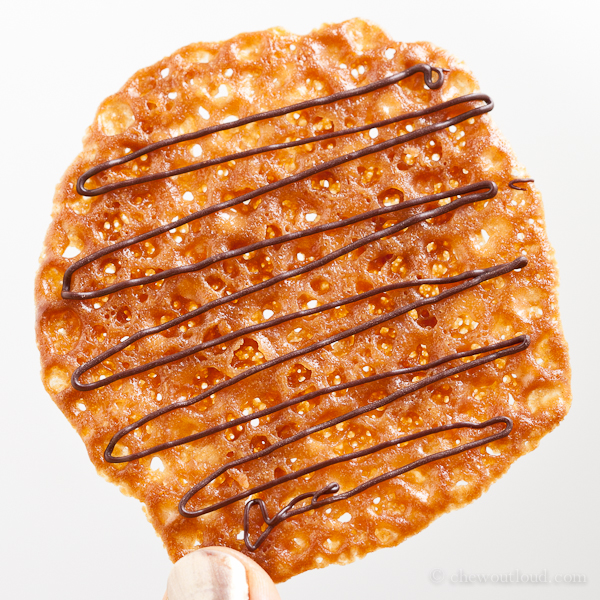 orange lace cookies