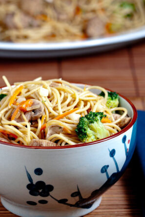 Chicken Chow Mein in bowl