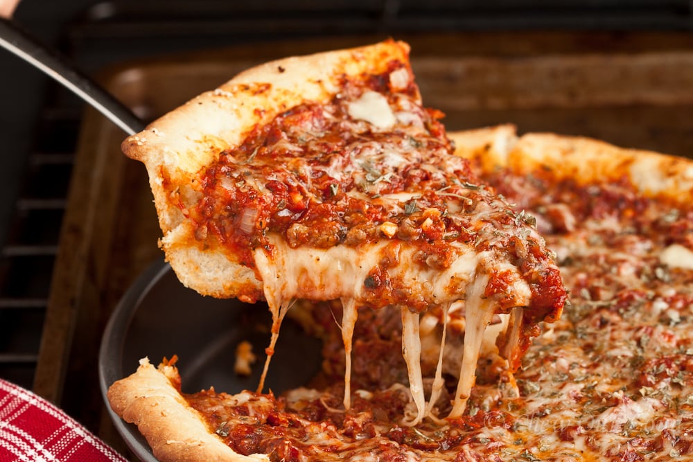 Chicago-Style Deep-Dish Pizza Recipe