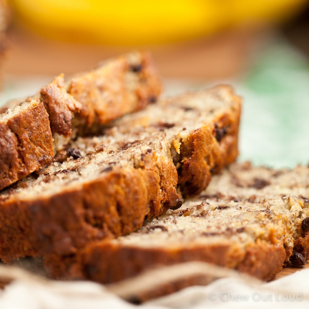 Yogurt Banana Chocolate Chip Bread