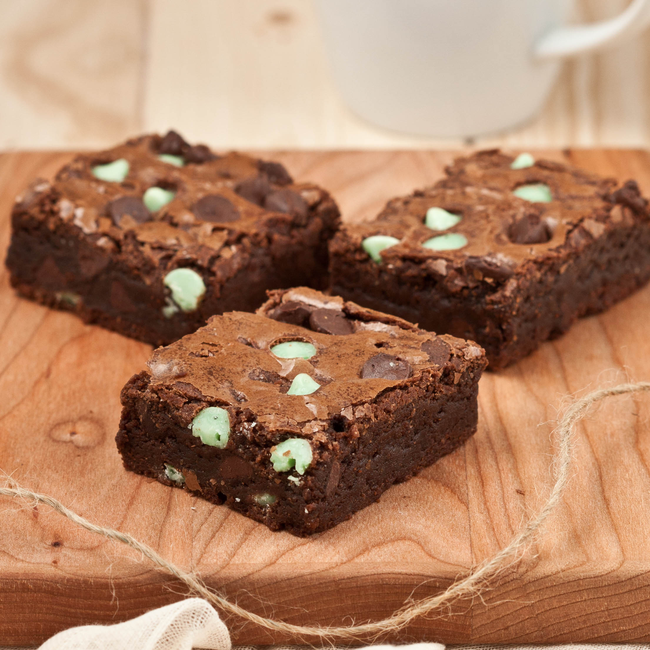 Chewy Mint Chocolate Brownies - Chew Out Loud