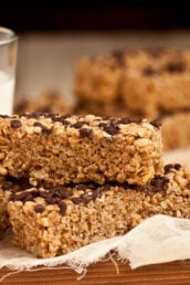 Chewy Chocolate Chip Granola Bars