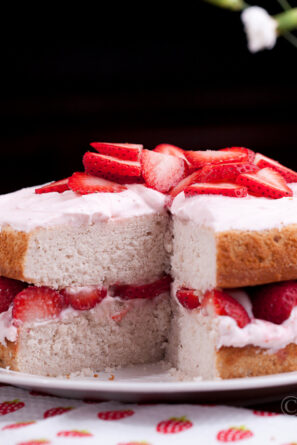 Strawberry Cake with Cream Cheese Frosting