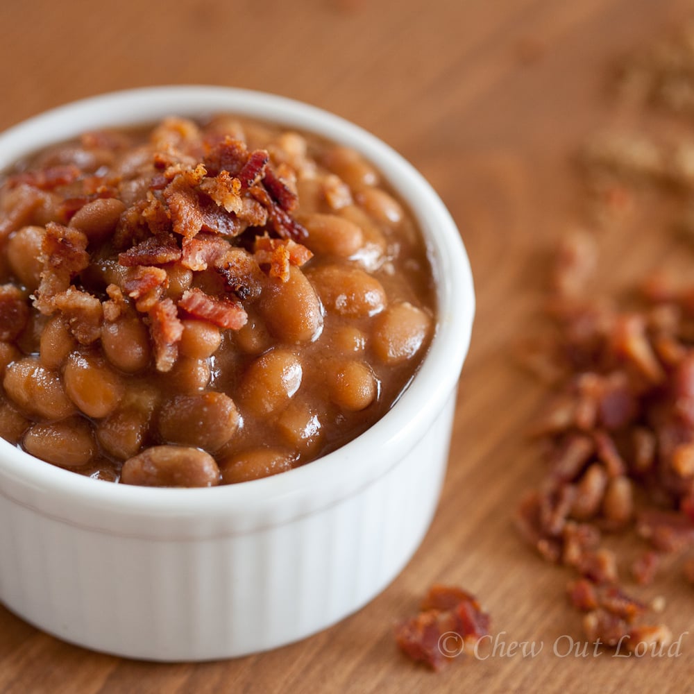 BBQ Baked Beans with bacon and brown sugar