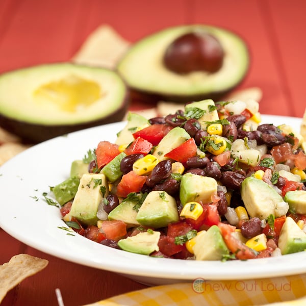 Black Bean Avocado Dip Salad 2