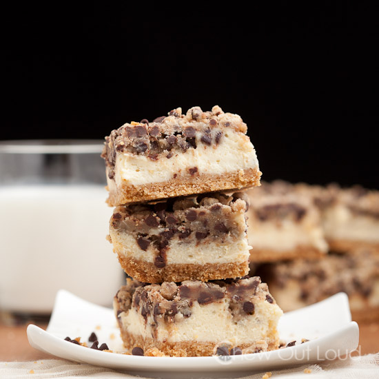 Chocolate Chip Cookie Cheesecake Bars 2