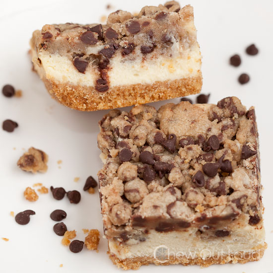 Chocolate Chip Cookie Cheesecake Bars 3