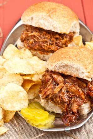 Smoky BBQ Pulled Chicken with Potato Chips