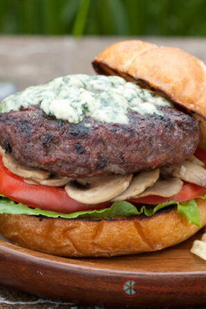 Burger with Blue Cheese