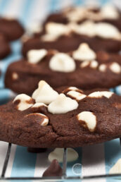 Chewy Triple Chocolate Cookies