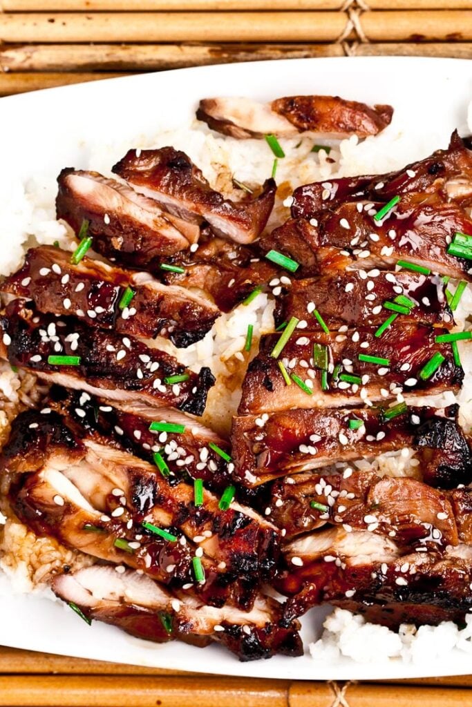 Grilled Teriyaki Chicken over rice