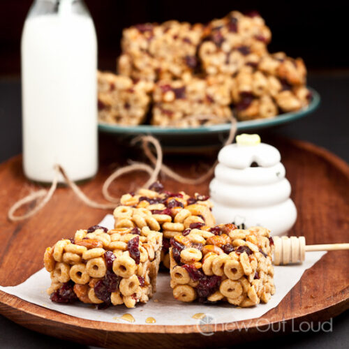 Peanut Butter Honey Cereal Bars (No Bake) Chew Out Loud