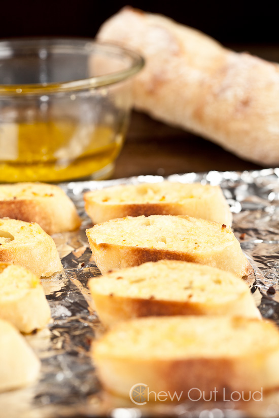 Peaches and Honey Gorgonzola Crostini