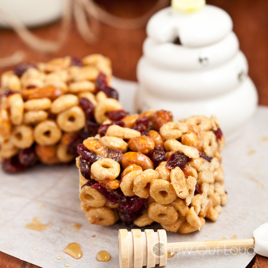 Honey Nut Cereal Bars {No Bake} - FeelGoodFoodie