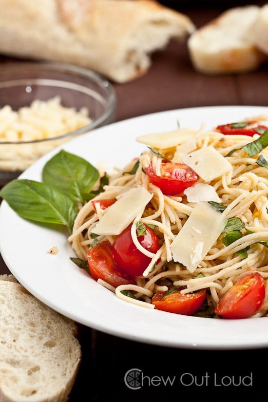 Bruschetta Tomato Basil Pasta