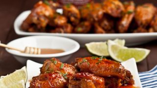 Honey Sriracha Chicken Wings Chew Out Loud