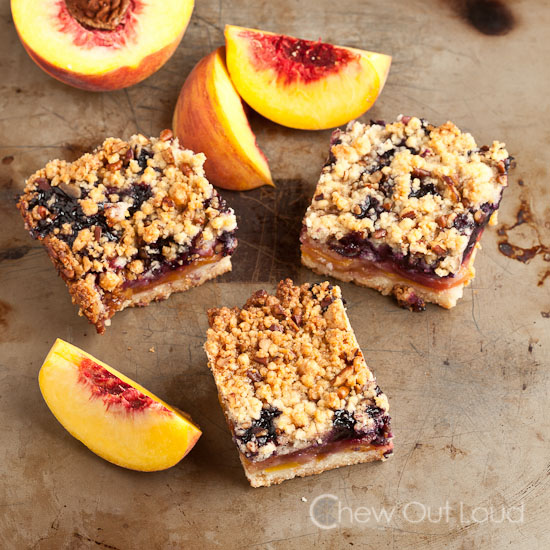 Peach and Blueberry Dessert Bars