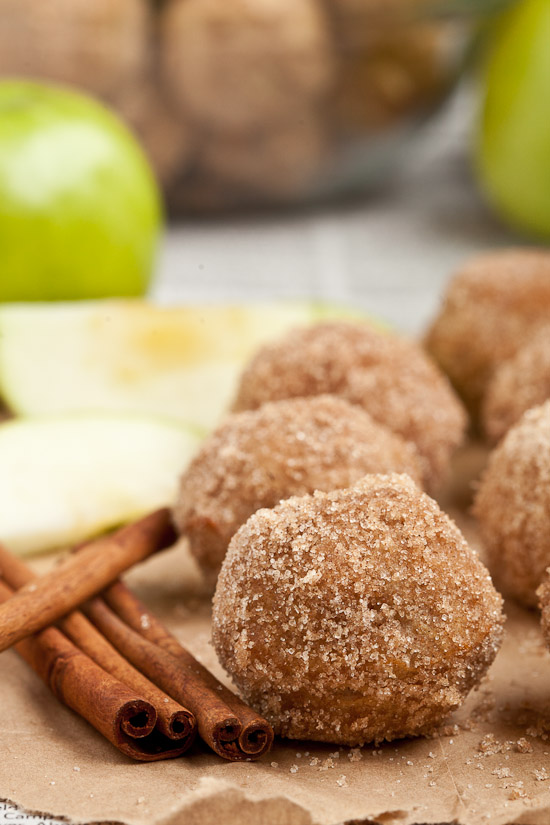 baked apple donut holes