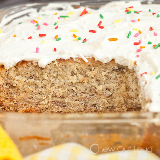 Banana Cake Whipped Cream Cheese Frosting