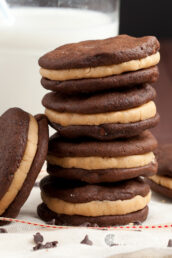 Chocolate Fudge Peanut Butter Cookies