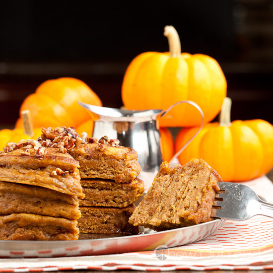 Fluffy pumpkin pancakes 3