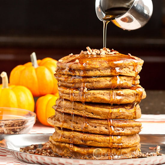 Fluffy pumpkin pancakes