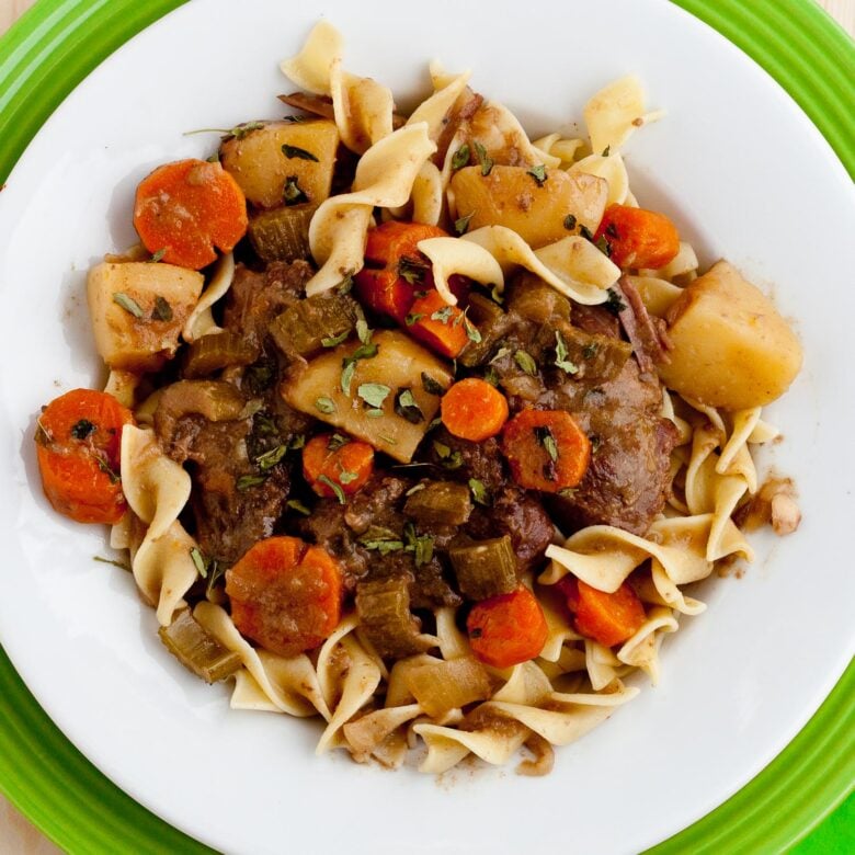 pot roast with egg noodles