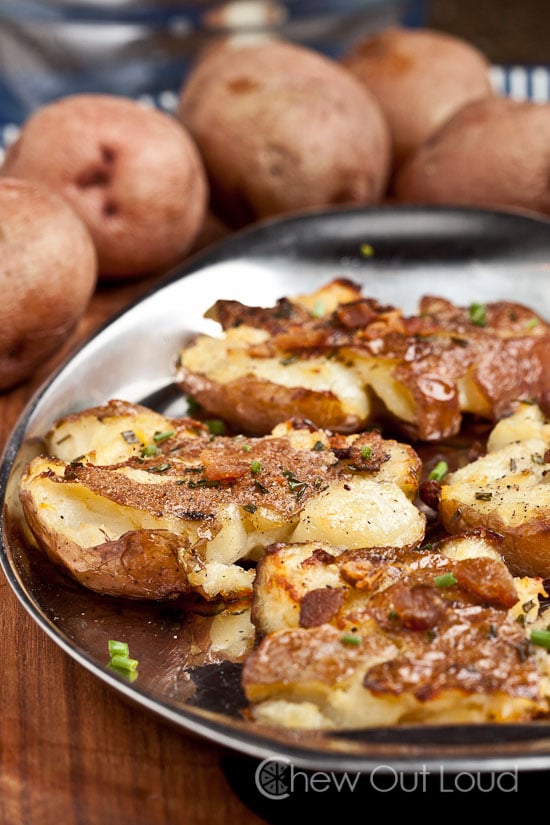 Air Fryer Smashed Potatoes - Broma Bakery