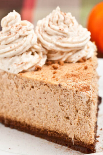 A Slice of Pumpkin Pie with Frosting