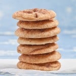 Stack of Chewy Soft Snickerdoodles Cookies