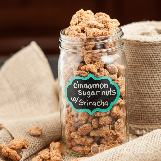 Cinnamon Sugar Nuts with Sriracha