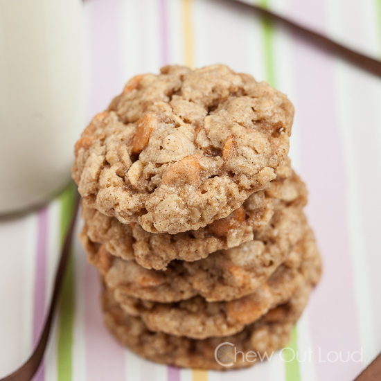 Chewy Oatmeal Butterscotch Cookies