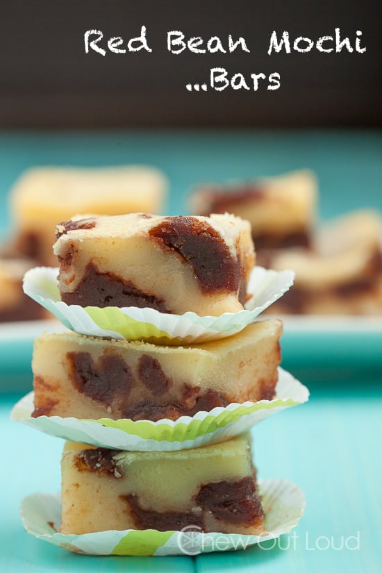 Red Bean Mochi Bars, mochi recipe