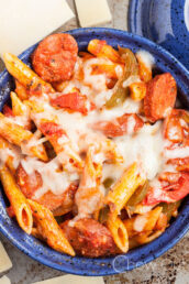 Baked  Penne with Sausage and Peppers