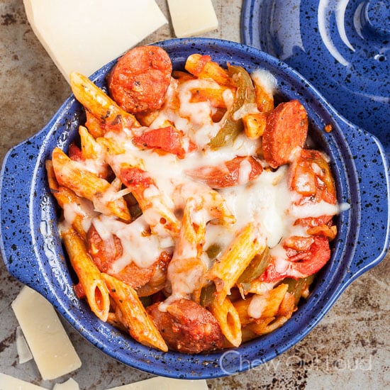 Baked  Penne with Sausage and Peppers