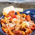 baked penne with sausage and peppers