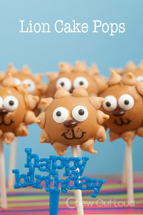 Lion Cake Pops Birthday