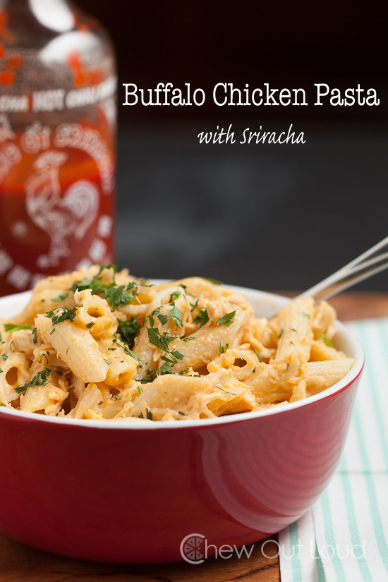 Buffalo Chicken Pasta Sriracha